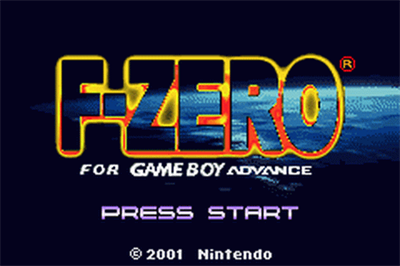 F-Zero: Maximum Velocity - Screenshot - Game Title Image
