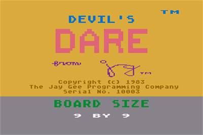 Devil's Dare - Screenshot - Game Title Image