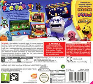 Pac-Man Party 3D - Box - Back Image