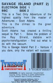 Savage Island Part Two - Box - Back Image