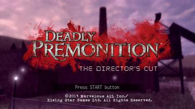 Deadly Premonition: The Director's Cut - Screenshot - Game Title Image