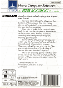 Kickback - Box - Back Image