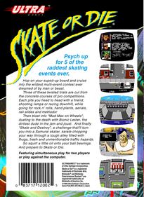 Skate or Die - Box - Back Image