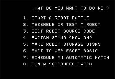 Robotwar - Screenshot - Game Select Image