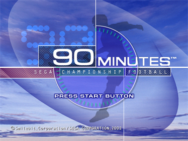 90 Minutes: Sega Championship Football - Screenshot - Game Title Image