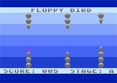 1K Atascii Blaster/ Floppy Bird - Screenshot - Gameplay Image