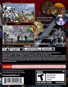 Earth Defense Force 2017 Portable - Box - Back Image