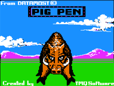 Pig Pen - Screenshot - Game Title Image