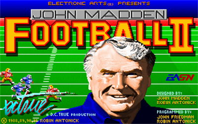 John Madden Football II - Screenshot - Game Title Image