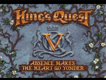 King's Quest V: Absence Makes the Heart Go Yonder! - Screenshot - Game Title Image