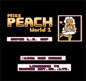L.A Cop: Miss. Peach World - Screenshot - Game Title Image