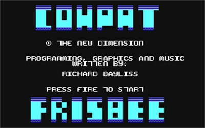 Cowpat Frisbee - Screenshot - Game Title Image