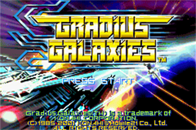 Gradius Galaxies - Screenshot - Game Title Image