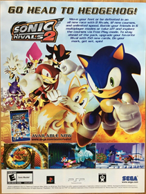 Sonic Rivals 2 - Advertisement Flyer - Front Image