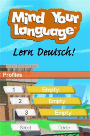 Mind Your Language: Lern Deutsch! - Screenshot - Game Title Image