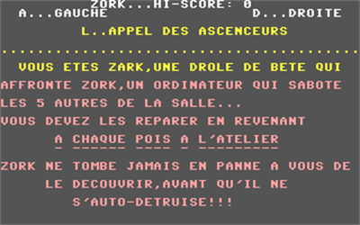 Zork (Hebdogiciel) - Screenshot - Game Title Image