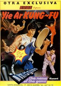Yie Ar Kung~Fu - Advertisement Flyer - Front Image