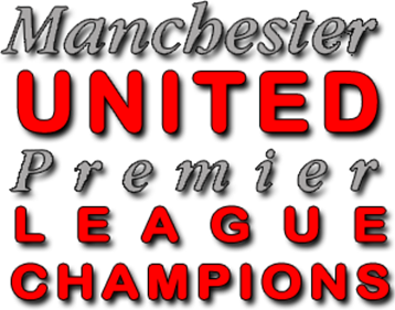 Manchester United Premier League Champions - Clear Logo Image