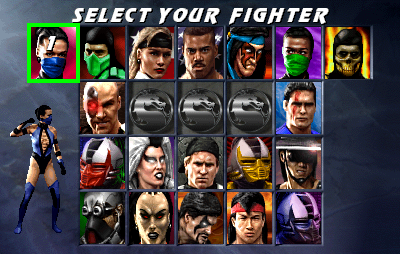 Ultimate Mortal Kombat 3 - Screenshot - Game Select