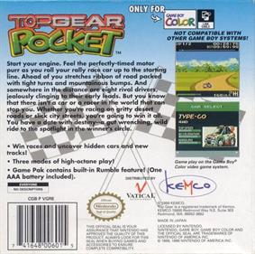 Top Gear Pocket - Box - Back Image