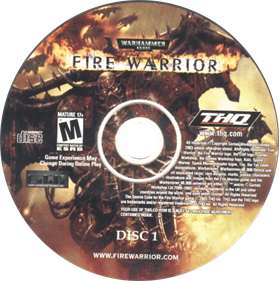 Warhammer 40,000: Fire Warrior - Disc Image