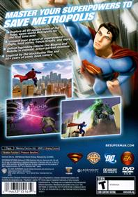 Superman Returns - Box - Back Image