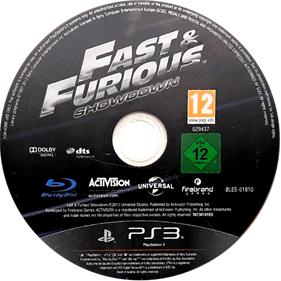 Fast & Furious: Showdown - Disc Image