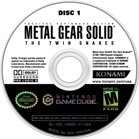 Metal Gear Solid: The Twin Snakes - Disc Image