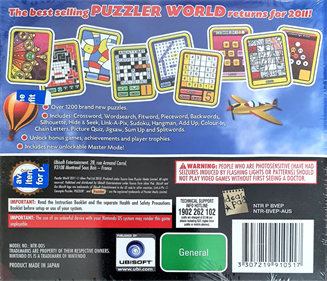 Puzzler World 2 - Box - Back Image