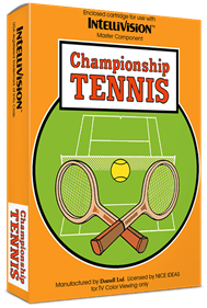 Championship Tennis - Box - 3D Image