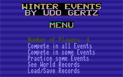 Winter Events - Screenshot - Game Select Image