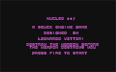 Nucleo 447 - Screenshot - Game Title Image