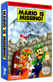 Mario Is Missing! - Box - 3D Image