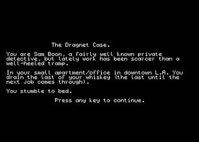 The Dragnet Case - Screenshot - Game Title Image