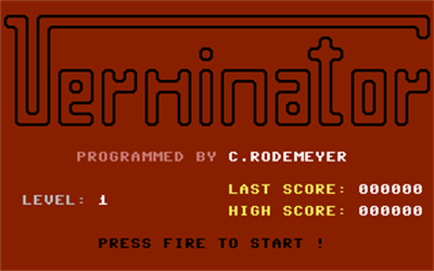 Verminator - Screenshot - Game Title Image