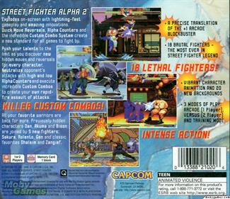 Street Fighter Alpha 2 - Box - Back Image