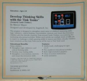 Developing Thinking Skills With the Tink Tonks - Box - Back Image