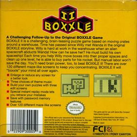 Boxxle II - Box - Back Image