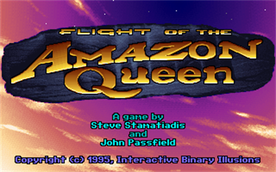 Flight of the Amazon Queen - Screenshot - Game Title Image