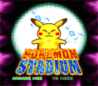 Pokémon Stadium - Screenshot - Game Title Image