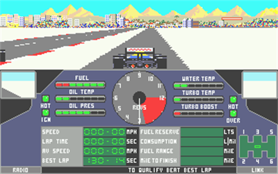 Nigel Mansell's Grand Prix - Screenshot - Gameplay Image