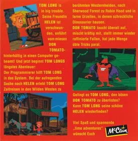 Tom Long: The Time Adventure - Box - Back Image