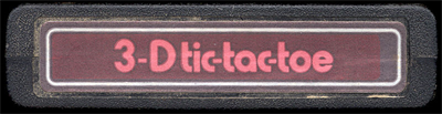 3-D Tic-Tac-Toe - Cart - Back Image