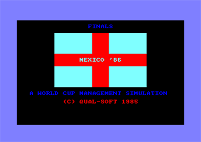 Mexico "86" - Screenshot - Game Title Image