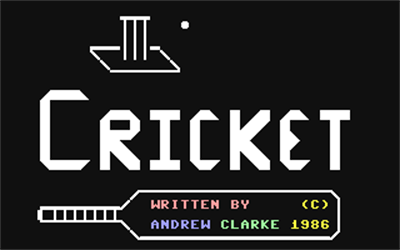 Cricket (Argus Specialists Publications) - Screenshot - Game Title Image