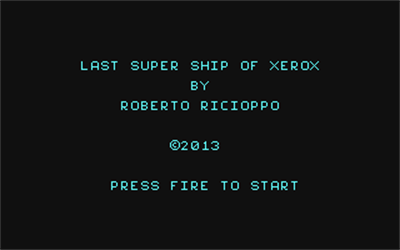 Last Super Ship of Xerox - Screenshot - Game Title Image