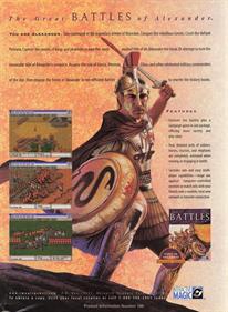 The Great Battles of Alexander - Advertisement Flyer - Front Image