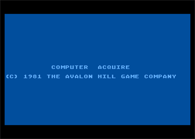 Computer Acquire - Screenshot - Game Title Image