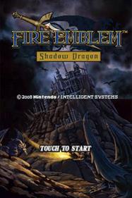 Fire Emblem: Shadow Dragon - Screenshot - Game Title Image