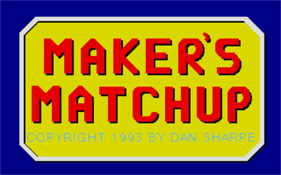 Maker's Matchup - Screenshot - Game Title Image